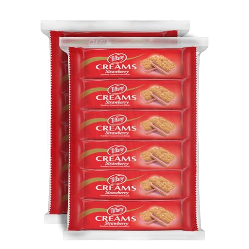 Tiffany Creams Strawberry Cream Sandwich Biscuits, 12x80g