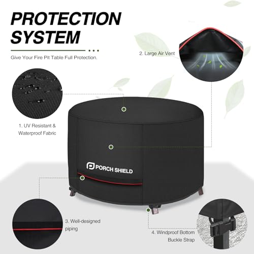 Porch Shield Round Patio Fire Pit Cover 36 inch by Porch Shield - Used condition - Image 4