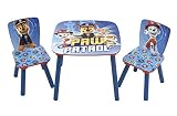 3tlg. Paw Patrol Kindersitzgruppe Tisch + 2X Stuhl Sitzgruppe Kindertisch Maltisch Sitzgruppe Kindertisch