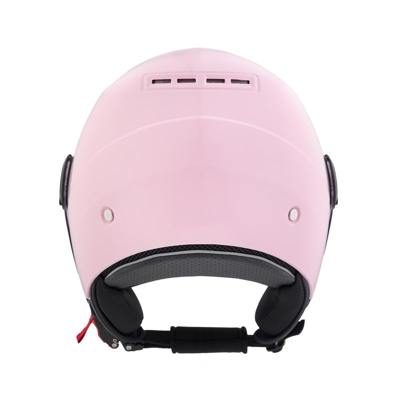BHR Casco Moto Bambino, Casco Demi-Jet 841 CHILD | Omologato ECE 22.06, Casco Scooter per Bambini/Bambine, Visiera Antigraffio, Sgancio Micrometrico e Design Moderno