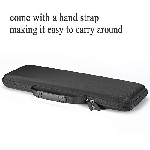 RAIACE Custodia da Viaggio Rigida per Chiavi MX Logitech Tastiera illuminata Wireless avanzata, Custodia - Nero (Fodera Nero)