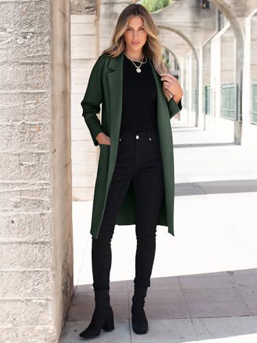 Image of ANRABESS Womens Cardigan Sweater 2026 Fall Outfits Knitted Lapel Long Coats Coatigans