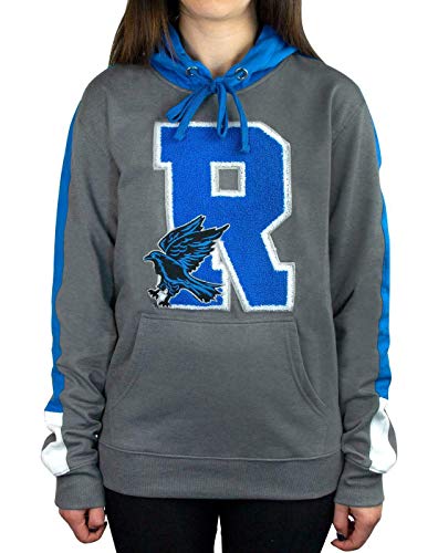 Harry Potter Hogwarts Ravenclaw R Patch Logo Premium Hoody/Hoodie Black