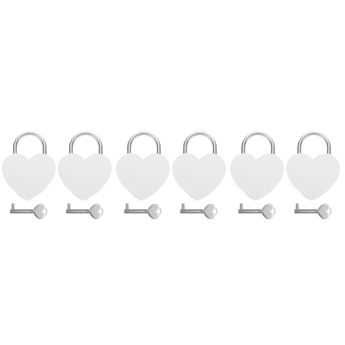 Hemobllo 6 Set Piccoli Lucchetti A Forma Di Cuore Lucchetti Decorativi Per Scrivania Da Donna Decorazioni Per Ufficio Piccoli Per Zaini Per Valigie