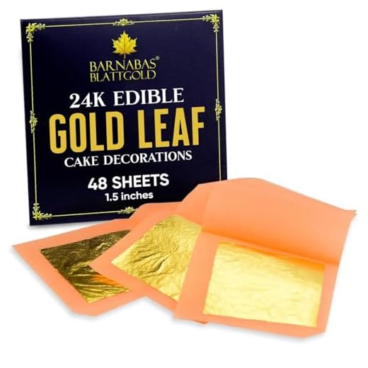 Edible Gold Leaf Sheets for Cake Decoration