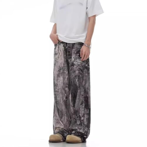 Baggy Jeans Men Tie Dye Camo Wide Leg Denim Pants Washed Parachute Streetwear for Skater Jeans Hip Pop4