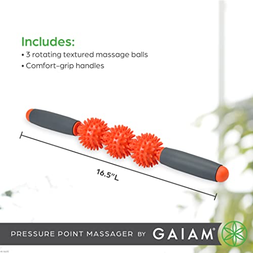 Image of Gaiam Restore 05-58255 Pressure Point Muscle Roller Massage Stick (Colors may vary)