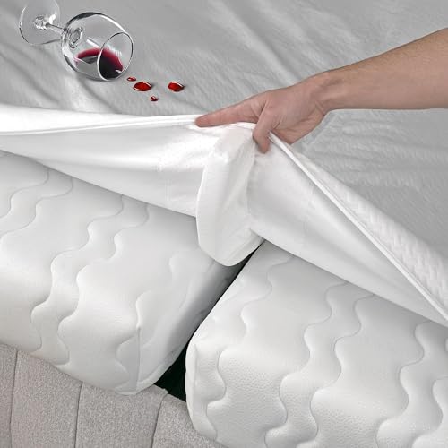 EPHEDORA 2-in-1 Bed Bridge Twin XL to King Converter with Waterproof Mattress Protector & Elastic Straps | Split King Gap Filler for Adjustable Bed | Non-Slip Bottom | 80