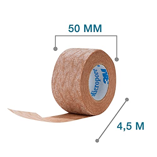 Nexcare, 3M, Fita Micropore Bege 50Mmx4, Bege
