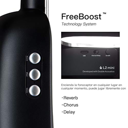 LAVA U Ukulélé en fibre de carbone avec effets Ukulélé de voyage ténor avec étui et câble de charge (FreeBoost, Sparkle… - Les Beatles, Paul McCartney, John Lennon, RIngo Starr, George Harrison LAVA U Ukulélé en fibre de carbone avec effets Ukulélé de voyage ténor avec étui et câble de charge (FreeBoost, Sparkle… – Image 4