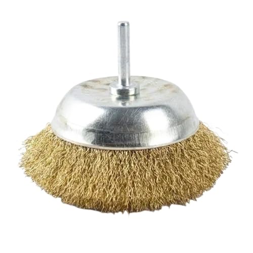 Brosse métallique foret en laiton et acier robuste de 100mm