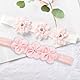 5 Stück Baby Mädchen Blumen Stirnbänder Baby Stirnbänder Blumen-Stirnband Kopfband Baby Haarschmuck Babystirnband Satinband Mädchen für Party Hochzeit Taufe Familienfoto Geschenke und Partys
