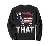 Amerika Flagge Ich würde das Grillen Lammfleisch BBQ Grillen Sweatshirt