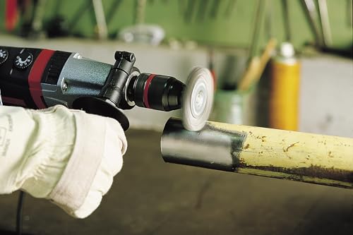 wolfcraft Stahldraht-Scheibenbürste ø100x10mm - 2102000 - Sechskant-Schaft - Ideal zum Entrosen und Reinigen - für Drahtbürste für Bohrmaschinen