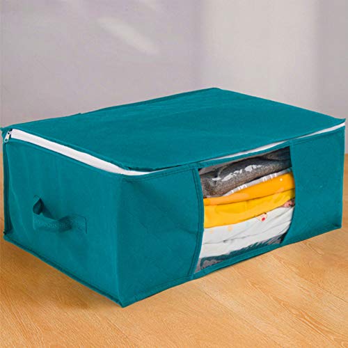 DECDEAL Organizador de armazenamento de roupas Bolsa de armazenamento de roupas com alça reforçada p