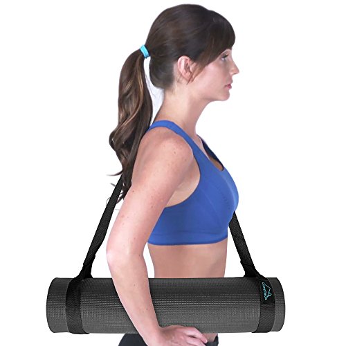 CampTeck Yoga Mat Strap polyester 180cm x 3.8cm adjustable durable shoulder yoga mat sling for Pilates, Exercises, Aerobics, Outdoor and Sports Mats - Image 5