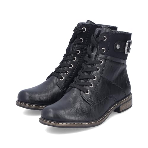 Rieker Damen Schnürstiefeletten 71242, Frauen Stiefeletten,halbstiefel,Kurzstiefel,uebergangsschuhe,uebergangsstiefel,schwarz (00)… – Ansicht 6