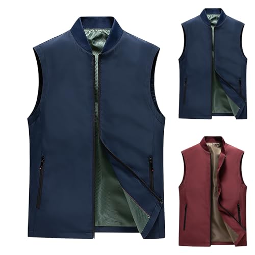 Gilet sans manches pour homme léger et respirant grande taille pour sport et loisirs