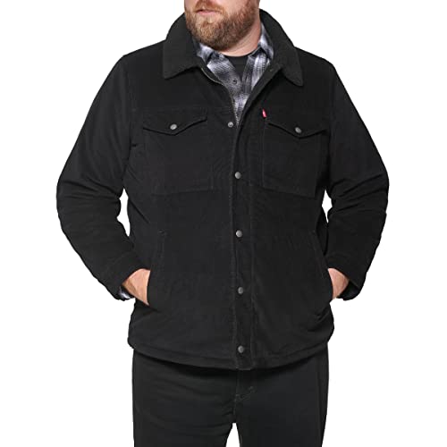 Image of Levi's Men's Corduroy Sherpa Lined Trucker Jacket (Regular & Big & Tall Sizes)