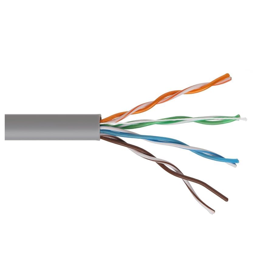 PRENDELUZ Cat.6 UTP Rigid AWG24 Network Cable, 100 m, High Speed up to 1 Gbps, Ideal for Home and Office Networks.