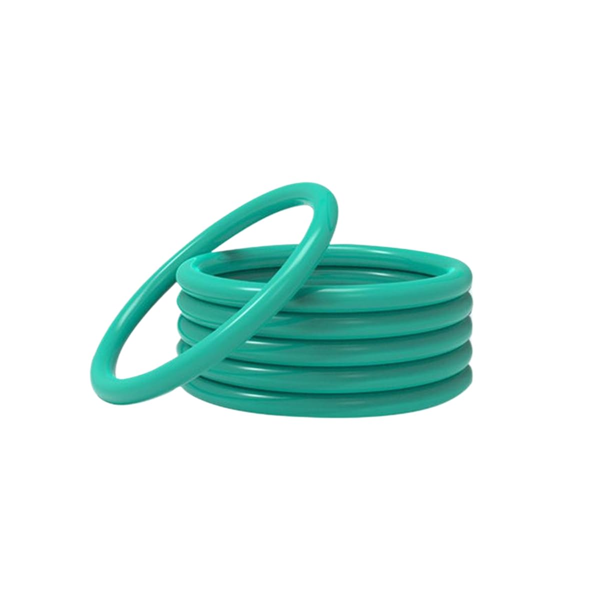 5 sztuk O-ringi z gumy fluorowej, okrągłe pierścienie uszczelniające, średnica zewnętrzna 94mm średnica wewnętrzna 86mm średnica drutu 4mm, zielony, 4x86x94mm