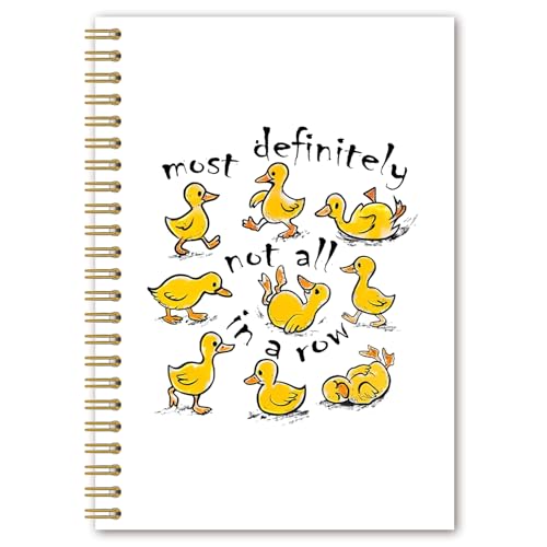 Carnet à spirale canard pour la santé mentale de 14 cm