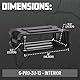 Gator Cases Pro Series geformter 3U Rack Case mit flacher 13 Tiefe; (G-PRO-3U-13), schwarz
