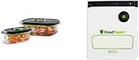 Vista 25 de FoodSaver 2116382 Preserve & Marinate - Contenedores al vacío, 1 - 3 tazas y 1 - 10 tazas, transparentes (conteo-2) y FoodSaver bolsas