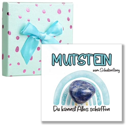 Bambebe Mutstein zur Einschulung 2025 – Geschenk für Schulkind Jungen,...