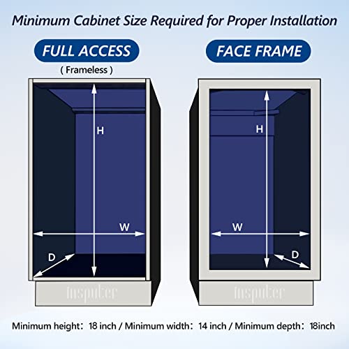 Insputer Pull Out Trash Can Under Cabinet, Under Sink Trash Can With Door Mounting Kit, Heavy Duty Slide Out Garbage Can Shelf For Kitchen Sink Pantry, Waste Bin Not Included #TOP6