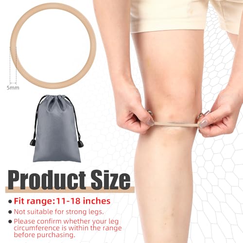 Image of Foilswirl Silicone Patella Knee Band for Basketball Patella Tendon Support Knee Pain Running Tendon Brace Support Strap(2,Nude Color,M)