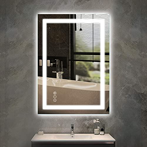 Amorho Specchio da Bagno con Controluce LED 50x70cm Specchio...