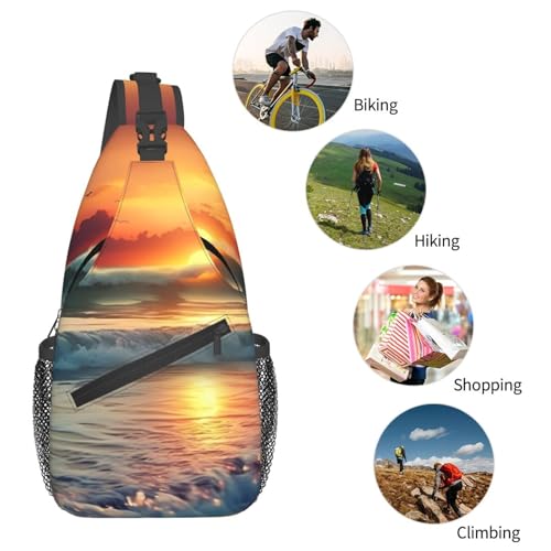 Bolso Cruzado Deportivo de Pecho para Hombre y Mujer miniatura 6