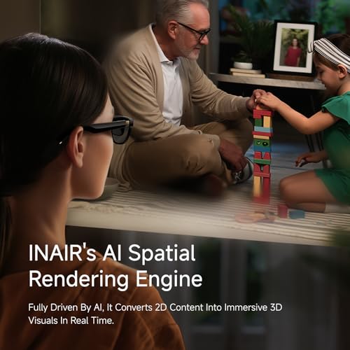 Image of INAIR 2 Elite Suite| AI Spatial Computer OS| AR Glasses + Pod + Keyboard| Compatible with Vast Android apps| 6-Screen Expansion| Wireless PC Streaming| 3DoF Spatial Hovering| Real‑Time 2D‑to‑3D