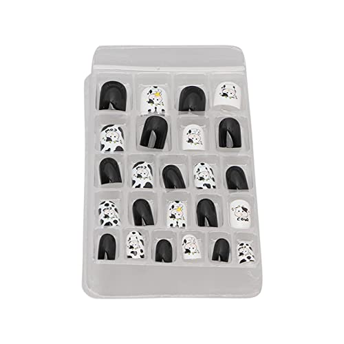 Unhas de Pressão para Crianças, Faça você Mesmo 24 Peças, Cobertura Completa, Unhas Postiças para Cr