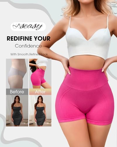 Image of Seamless Tummy Control Shorts High Waisted Shapewear Sculpting Shorts Smoothing Underwear for Women