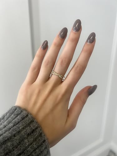 LeVian 1/4 Carat Diamond Criss Cross Ring for Women - 14k Yellow Gold Band for Her - 0.25 cttw Round Vanilla Diamond - Anniversary Wedding Band Ring Size 6 to 82