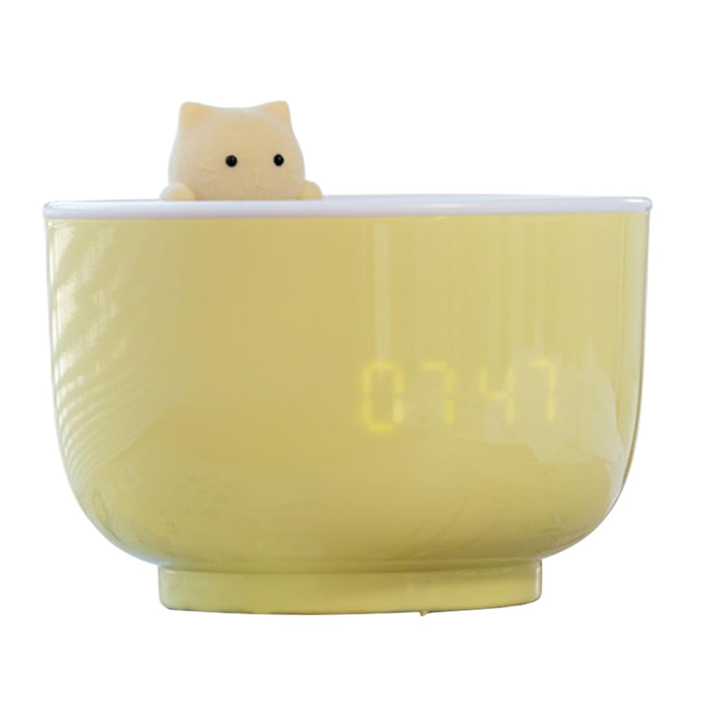 Nucelit Digital Alarm Clocks Gifts for Kids LED Cats Night Light Creates Warm Atmosphere for Touc Table Lamps Night Light for Girls Bedroom Kids