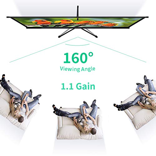 image for JWSIT Upgraded Projector Screen with Stand 100 inch 16:9 HD 4K Indoor 