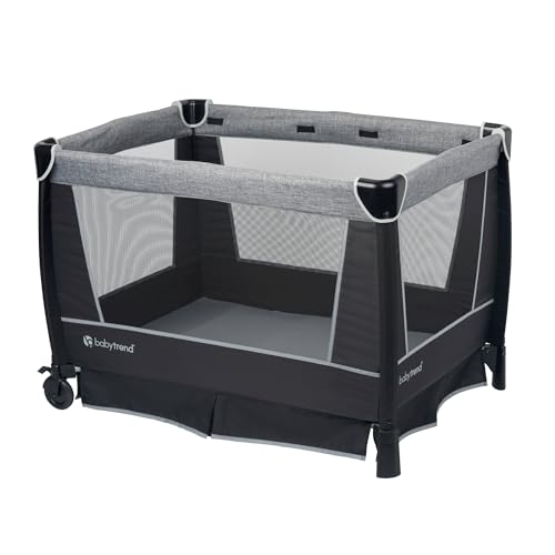 Baby Trend Retreat Nursery Center Playard, Bassinet & Storage, Quarry - image 3