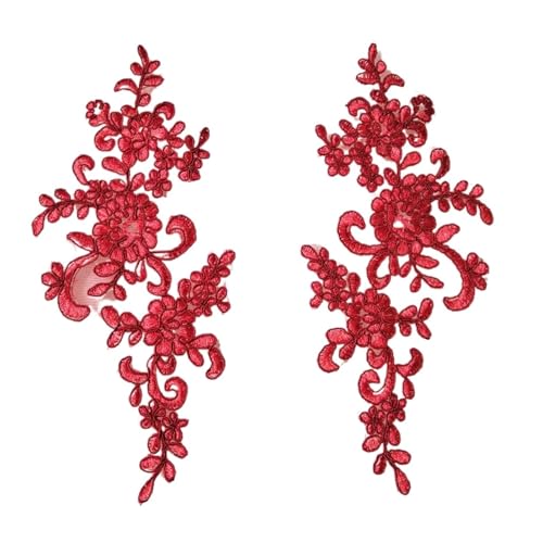 Patch brodé dentelle 3D pour customiser une robe de soirée haute couture - 2