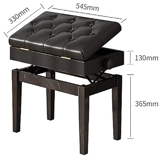 AHWOiHS Tabouret de piano banc de piano réglable en hauteur pour piano noir mat 54,5 x 33 cm, hauteur réglable de 48 à 58 cm - Les Beatles, Paul McCartney, John Lennon, RIngo Starr, George Harrison AHWOiHS Tabouret de piano banc de piano réglable en hauteur pour piano noir mat 54,5 x 33 cm, hauteur réglable de 48 à 58 cm – Image 3