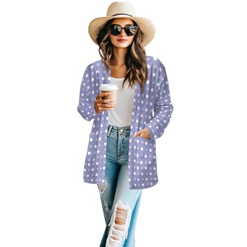 Image of Cardigan for Women Long Sweater Open Front Sweaters Fashion Lightweight Cardigans with Pockets