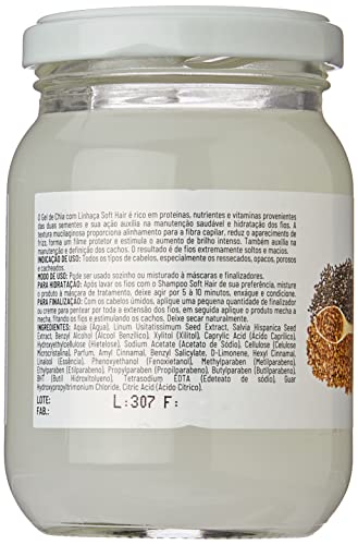 Gel de Chia com Linhaça SoftHair - 220ml, Soft Hair