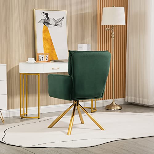 Homedot Cozy Accent Chair Swivel Home Office Chair Upholstered Living Chair Ergonomic Design Stylish Single Sofa Chair With Durable Metal Legs For Club,Home,Office #TOP4