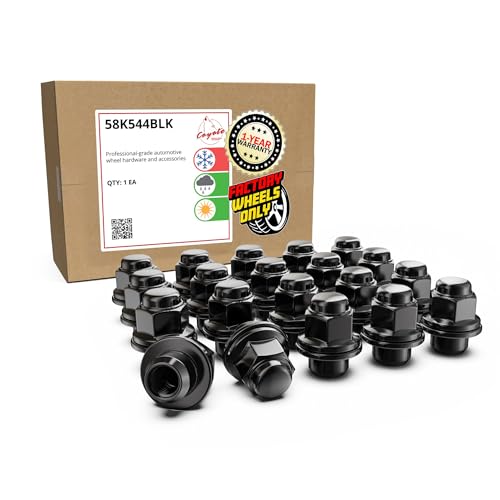 Image of Wheel Accessories Parts 20 Pcs M12x1.25 12x1.25 Thread OEM Factory Style Lug Nuts 1.5 inch Long Black 13 /16 inch 21mm Hex Fits Nissan Pathfinder Maxima Murano | 40224-JK00A | 611-294