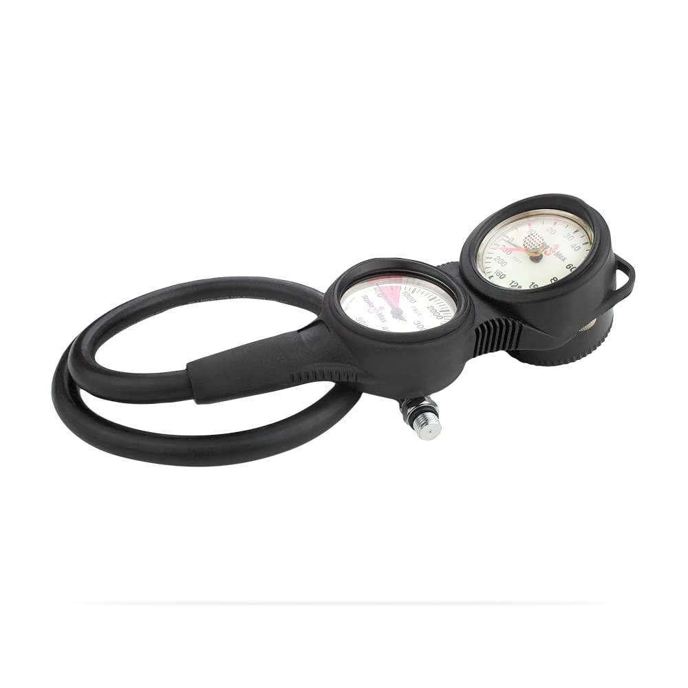 ScubaMax GA-06 Fulll Size Console Scuba Three-Gauge