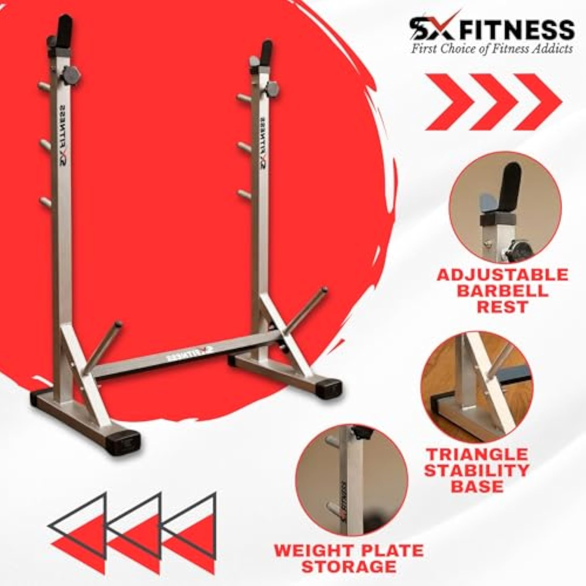 Multi-Functional Fully Adjustable Squat Stand for Home Gyms