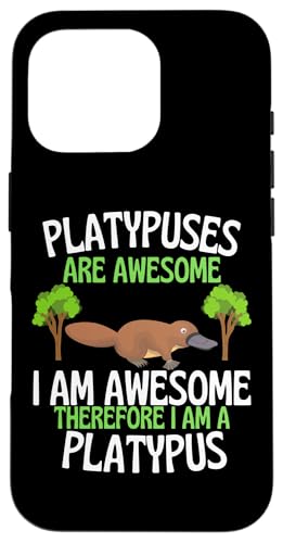 Platypuses Are Awesome 面白くてかわいいカモノ愛好家 スマホケース iPhone 16 Pro 用
