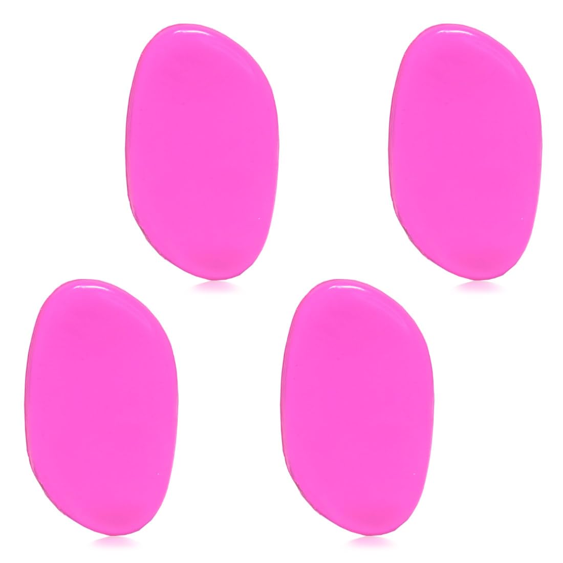 ZHome Washable Silicone Sponge Jelly Applicator for Cream Gel Foundation - Face Silisponge Cosmetic Beauty Makeup Tools Blender Red 4PCS